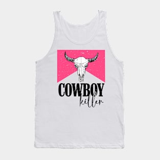 Western Cowgirl vintage Punchy Skull Tank Top